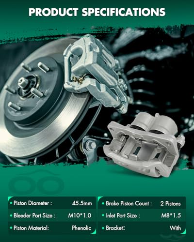Image of SCITOO Front Right(Passenger Side) Brake Caliper With Bracket 18B5027 Compatible For Ford Edge 2007-2009