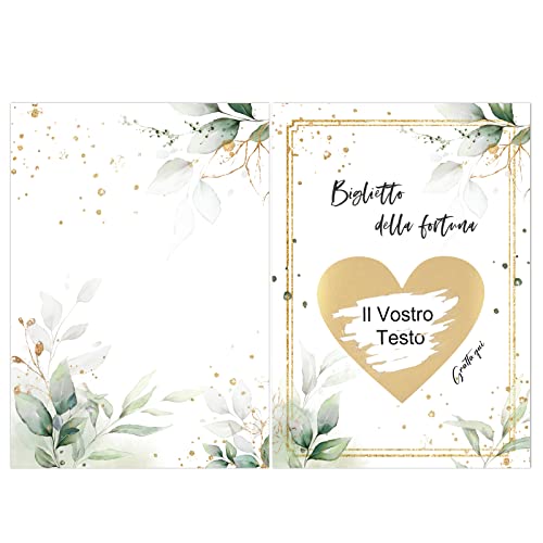 Biglietti Gratta E Vinci Personalizzati - Per Annunci Gravidanza, Battesimi E Matrimoni (6 Pezzi) - Foto 3