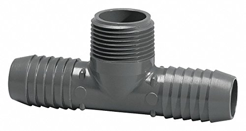 Male Adptr Tee, Insert x MNPT, 3/4 in, PVC