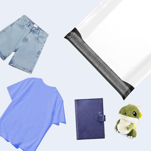 Image of 50 Pack Poly Mailers 19x24 - White Poly Mailers with Strong Adhesive Seal, Large Mailing Bags for Jackets, Blankets, and Online Store Shipping