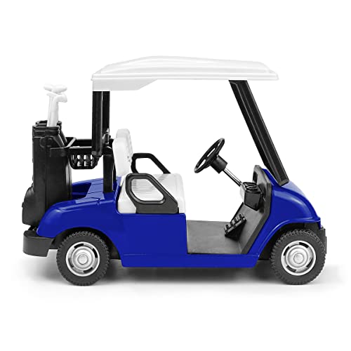 Modelo de Carro de Golf 1:20 a Escala Azul miniatura 1