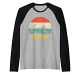 Retro Ocean Waves Sunset Vintage Shark Fins Sea Animal Lover