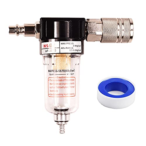 pneumatic water filter - AF2000 Pneumatic 1/4 Inch NPT Air Oil Water Filter Air Tool Compressor Filter Air Filter Kit