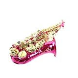 Saksofon Instrument Muzyczny Saksofon Sopranowy B Dur Z Różową Powierzchnią