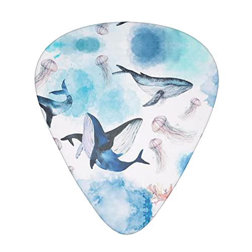 Ensemble de 12 médiators de guitare Sea Whale And Jellyfish pour guitare acoustique, guitare électrique, contrebasse… - Les Beatles, Paul McCartney, John Lennon, RIngo Starr, George Harrison Ensemble de 12 médiators de guitare Sea Whale And Jellyfish pour guitare acoustique, guitare électrique, contrebasse…