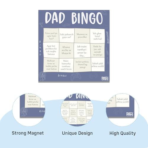 Image of Party Propz Birthday Gift for Dad - 3 Pcs Set with Greeting Card, Fridge Magnet, and Coffee Mug - Gift for Father Birthday from Daughter, Son