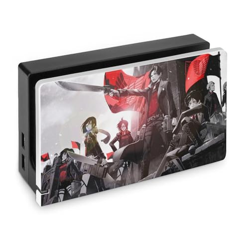 Switchドック ケース 進撃の巨人 Switch用ドックカバー かわいい キャラクター Switchベースカバー 衝撃吸収 薄型 防塵 装着簡単 スイッチ保護ケース 耐久性が良い 全面保護 スイッチベース