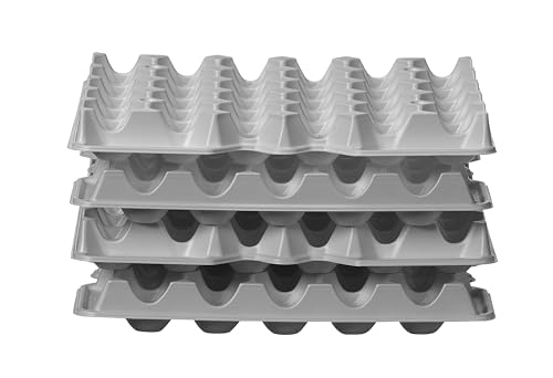 HENDI Plateaux à oeufs OVOBOX 120, set de 4, capacité 120 oeufs, 291x288x(H)41mm, PS