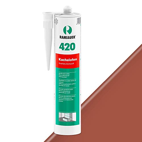 Preisvergleich Produktbild Ramsauer 420 Kachelofen - Profi Acryl Dichtstoff für Kachelofenfugen und Anschlussfugen - 310ml Kartusche (Vogelbeere)