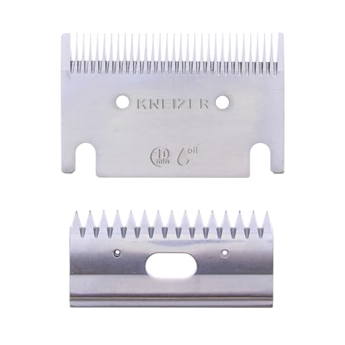 Set di lame di ricambio KNEIZER per tosatrici per cavalli - set di forbici in acciaio di alta qualità - lame superiori e inferiori - adatte a tutte le razze di cavalli