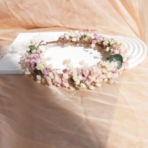 Corona de flores secas para boda (niños) miniatura 6