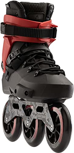 Image of Rollerblade Twister 110 Unisex Adult Fitness Inline Skate, Black /Red, Urban Performance Inline Skates