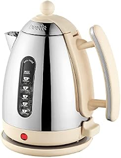 Dualit Lite Kettle - 1.5L Jug Kettle - Polished with Cream Trim, High Gloss Finish - Fast Boiling Kettle by Dualit - 72012