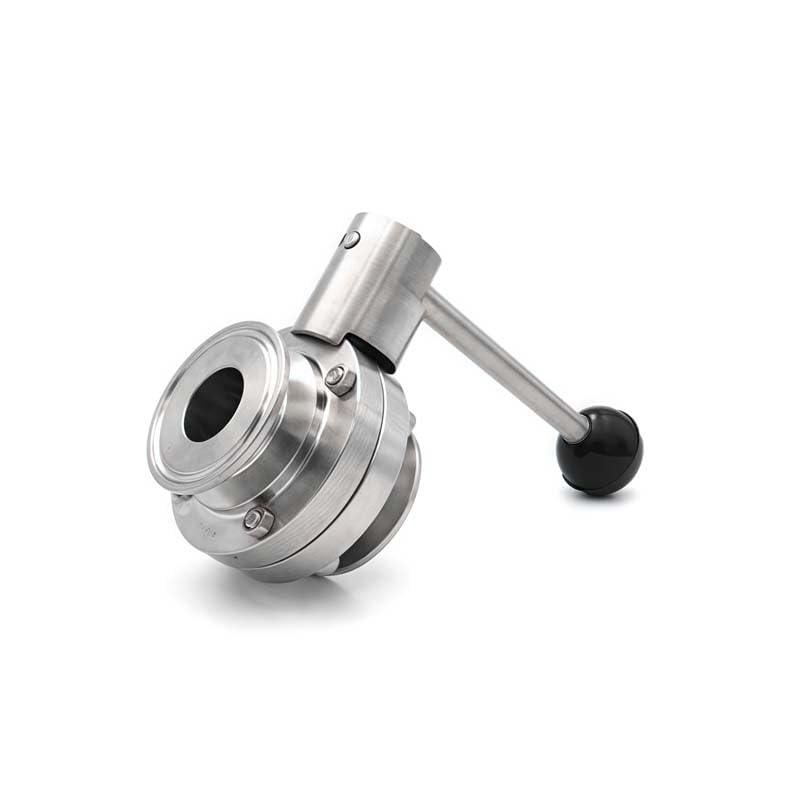 Válvula de tres clips de 2 pulgadas en acero SS304 de 51 mm para lácteos 4