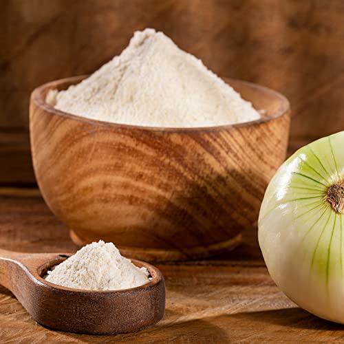 Spiced Granulated Onion Powder, 6 Oz. Coarse Ground Onion Powder For Cooking, Seasoning And Spice Blends #TOP2