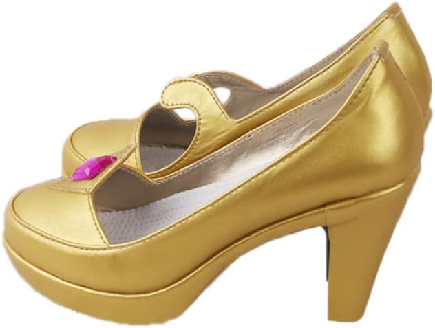 Miniatura 3 de COSGOGO Genshin Impact Mona - Zapatos de tacón alto para fiesta de Halloween, juego de rol, para mujeres y hombres