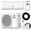 12000 BTU 22 SEER2 Mini climatiseur divisé et système de chauffage avec onduleur, 110 V AC mural avec pompe à chaleur et kit d'installation, refroidit jusqu'à 750 m²