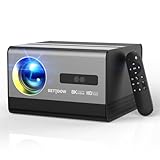 Bettdow Projetor 4k 8k 18000 Lumens Hd 1080p Compatível Completo De Android 12, Smart Projetores Retroprojetor Portatil 550 ANSI WiFi6 BT4,2, Auto Correção Trapezoidal, Foco Eletronico