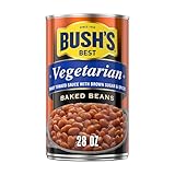 Bush's Best Canned Vegetarian Baked, Source of Plant Based Protein and Fiber, Low Fat, Gluten Free, 28 oz