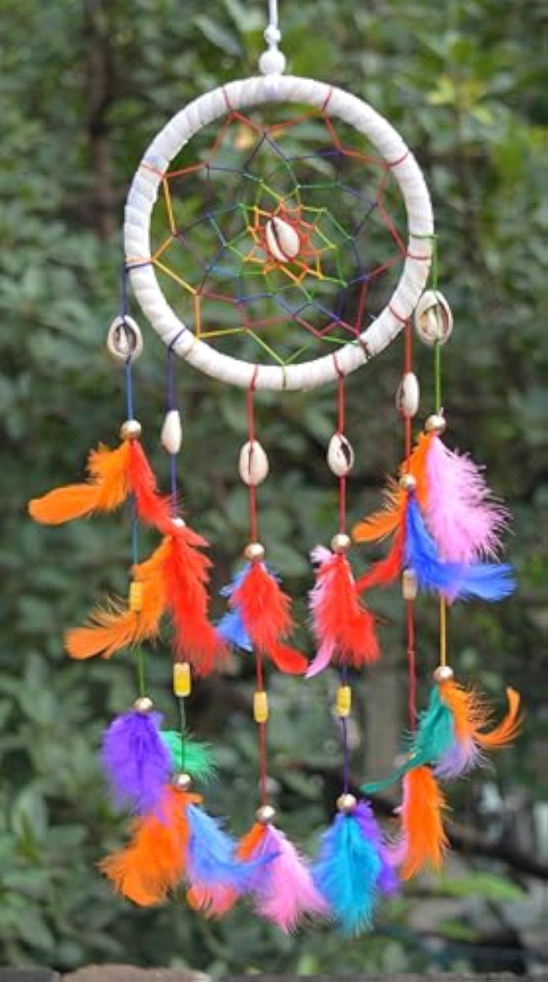 Beaded Multicoloured Feng Shui Dreamcatcher