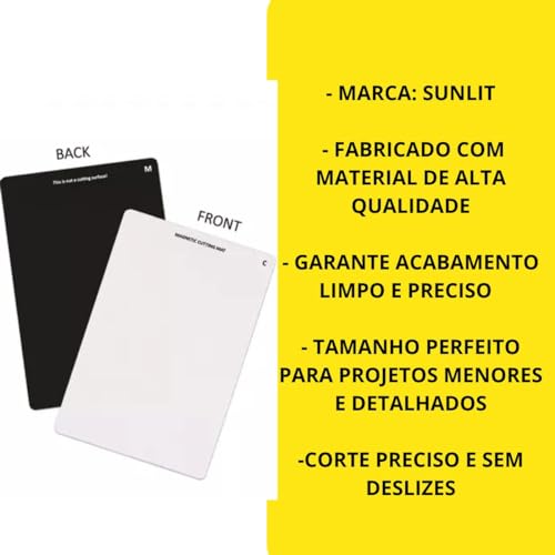 Refil Base de Corte Magnética A5 Sunlit p/Máquina de Relevo Corte