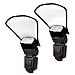 Veatree Flash Diffuser Reflector Kit - Bend Bounce Positionable Diffuser + Silver/White Reflector, Universal Mount