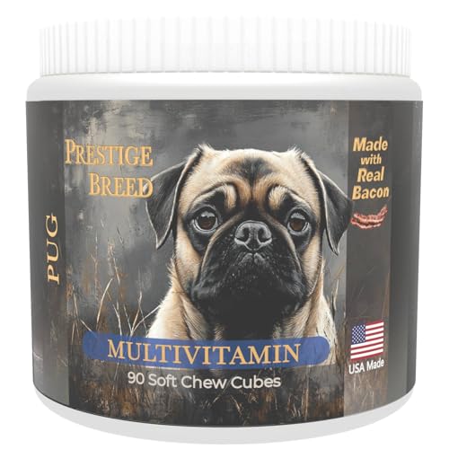 Multivitamins, Balanced Nutrition for Your Pug, 90 Count, Made in...