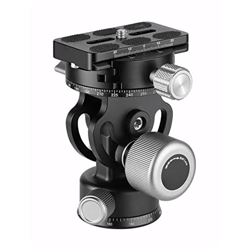 Leofoto - Tête de Monopode - Se Monte sur des plaques de trépieds de 48 mm de diamètre avec Une Connexion filetée 3/8' - Poids de Charge: 12 kg - VH-20