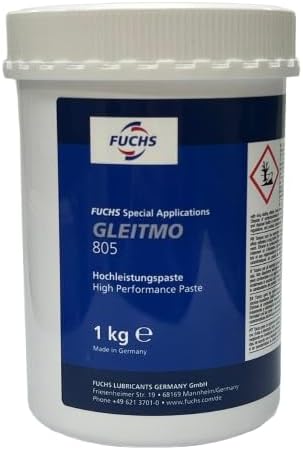 Fuchs Gleitmo 805 - Single 1 kg Jar | High Performance Grease Paste | White Solid Lubricants | Protects Against Corrosion
