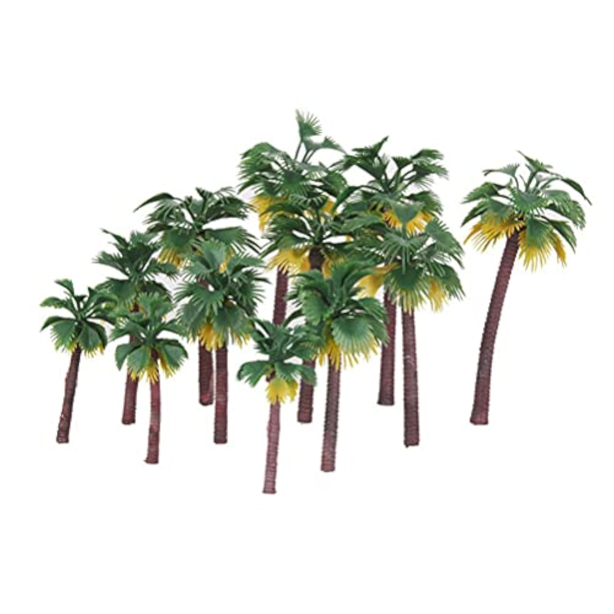 8 Pcs Rainforest Palm Tree Model Tropical Scenery Decor