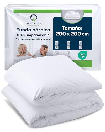 Protector edredón PU Sensalou impermeable y duradero para un descanso premium de hotel 2