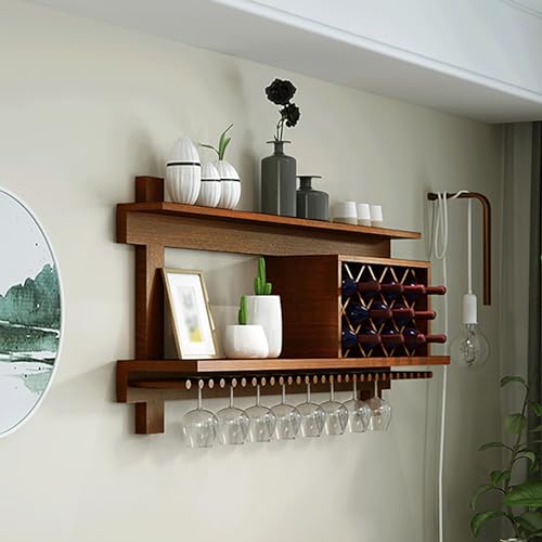 Support de rangement pour verres à pied et casier à vin suspendu