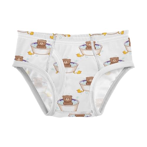 Cute Brown Bears Bathing Toddler Boy's Underwear 2T 202c1786