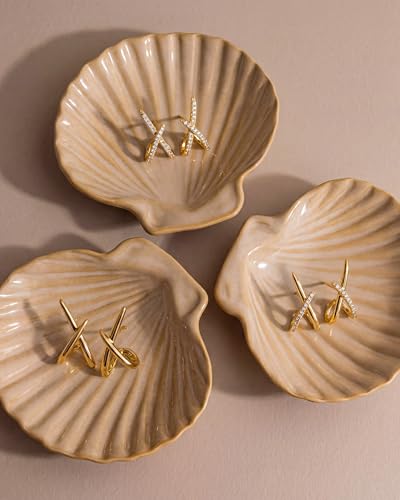 50% Off Ceramic Shell Jewelry Tray - Organize Rings & Earrings