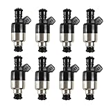 Fuel Injector 8PCS 25180245 802632T 9-33104 Compatible With 1998-2000 Mercruiser 454 BB 340 Hp 7.4L
