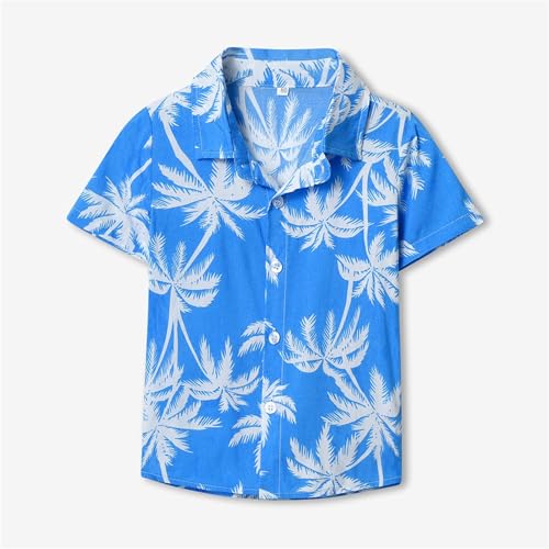 Shirts for Boys Boys Hawaiian Shirts Short Sleeve Cotton Summer Beach Button Down Casual Shirts for Kids Tropical Shirt2