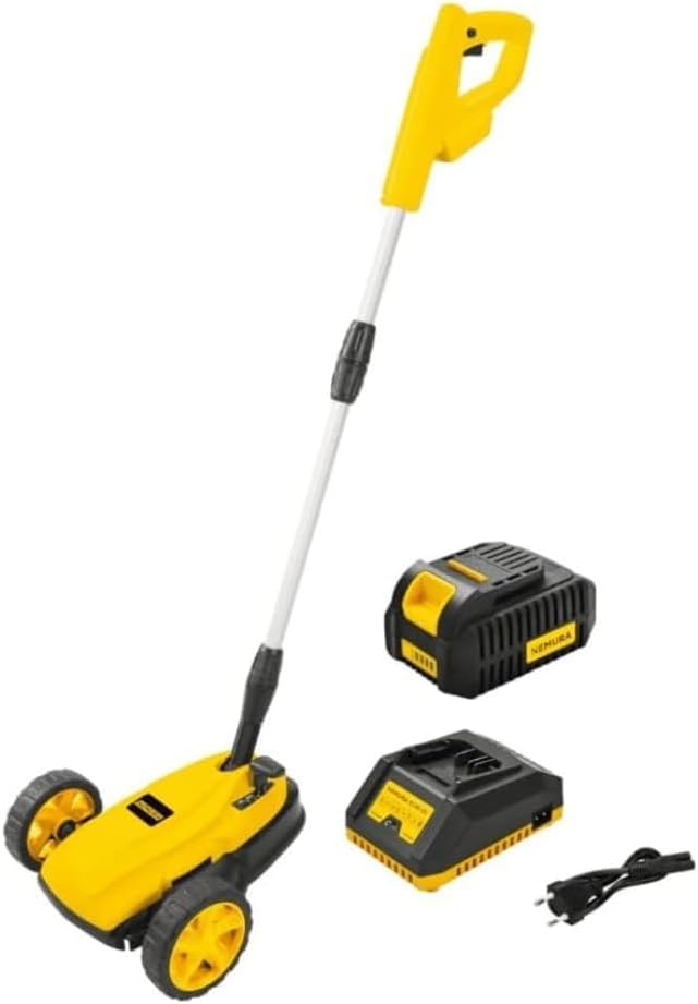 Nemura Mini Tondeuse à Batterie 40V - Compacte et Performante - Coupe de 22cm - 1 Batterie 2Ah + 1...