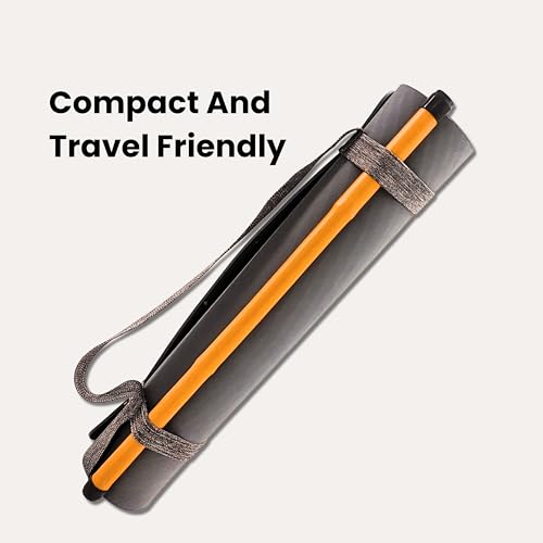 Image of Bamboo Mini Fitness Stick - Portable Stick for Stretches, Yoga, Pranayama & Mobility (Yellow, 1.5 ft)