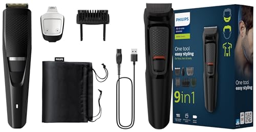 Philips Pro Beard Trimmer and Styler - BT3441/30 & All-in-One Tri...