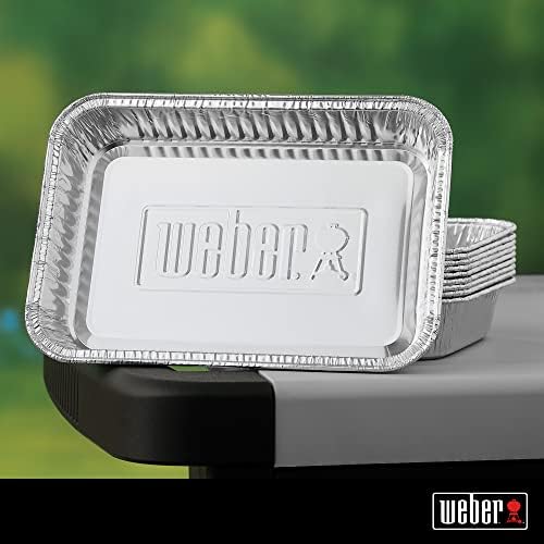 Weber Small Drip Pans Aluminum 8.5" X 6" - Pack of 10