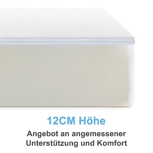 BedStory Babymatratze 70 x 140 für Babybett und Kinderbett,verstellbare Härte 12cm Höhe atmungsaktive Kindermatratze mit abnehmbarem und waschbarem Bezug, Oeko-TEX Standard 100 Zertifiziert