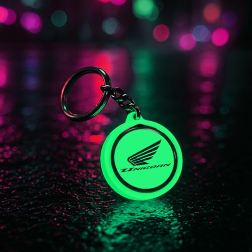Image of Mi Glow Store Glow in Dark Keychain for Bike Men | Gift for Man | Bike Accessories | Charges in Light Glows in Dark | Key chain for Bike