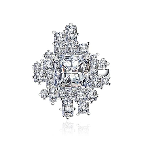 Bague moisanite créée et rubis au design irrégulier à porter pour un mariage élégant