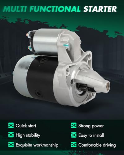 Image of SCITOO Starter Motor fit for Mazda for 323 1.6L 1986-1994,for Mazda for 323 1.8L 1990-1991 1993-1994,for Mazda for 626 2.0L 1983-1987 Replacement Starter 16922