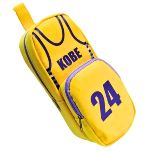 Image of Funfob Football Pencil Box for School College for Pen Pencil Or Other Stationery Basket Ball Pencil Case | Soccer Yellow Cu-rry