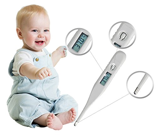 Samoii 3Pack Digital Medical Thermometer, Flu Protective Device Rectal and Oral Thermometer for Adults and Babies, Thermometer for Fever - Accurate and Fast Readings with Fever Indicator (3PC) - Thumbnail 3