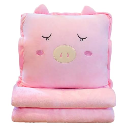 Almohada de plush con manta 99x79 cm cartoon miniatura 1