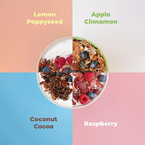 Go-Keto BIO Keto Granola Apple Cinnamon 290g – Low Carb Keto Müsli für ein leckeres Keto Frühstück, mit Kokoschips, Nüssen, Früchten, Sonnenblumenkern & Kürbiskern, vegan, glutenfrei, laktosefrei