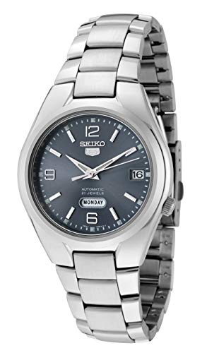 Image of Seiko SNK621K1 SEIKO5 5 Automatic Blue Silver Men's Women's Wristwatch, Bracelet Type