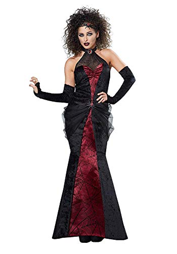 California Costumes Women's Black Widow Woman, Wine/Black, Medium